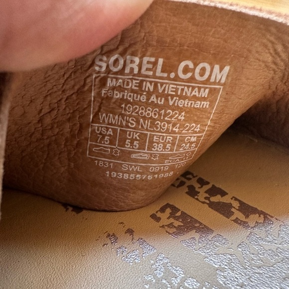 Sorel Brown Ella Sandals Size 7.5 - Picture 8 of 8